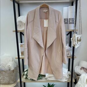 Skies are blue NWT Light beige/cream Draped Open Front Cardigan